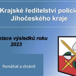 Kriminalita a zhodnocení roku 2023 Jihočeské policie