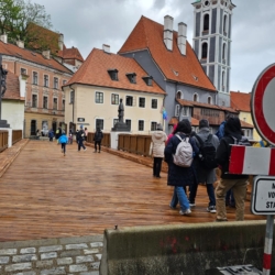 Lazebnický most v Českém Krumlově je otevřen pro pěší