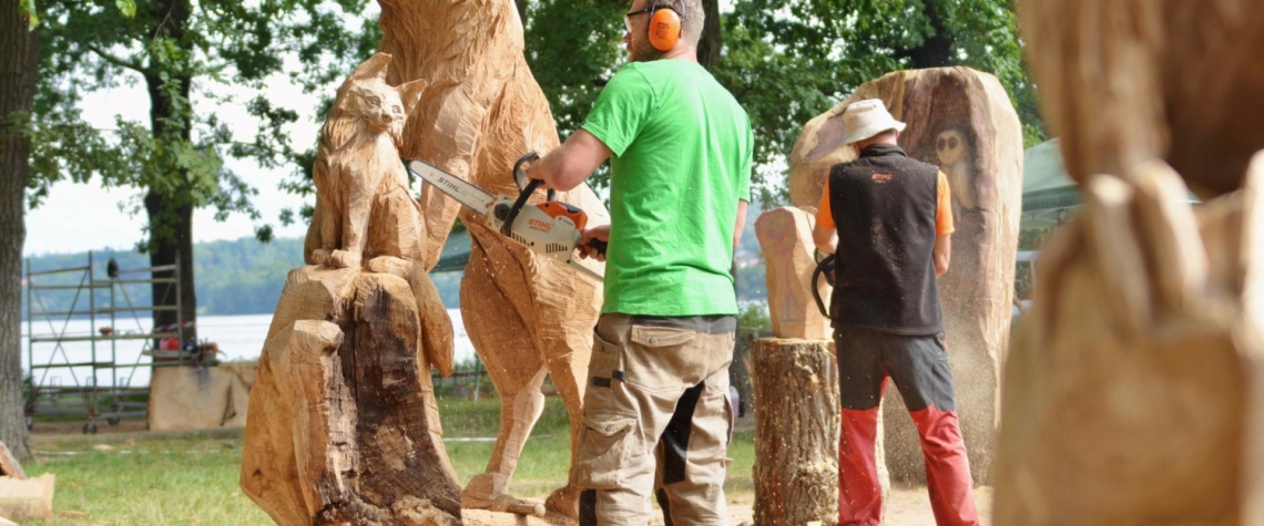 Dřevosochařské sympozium v ZOO Hluboká