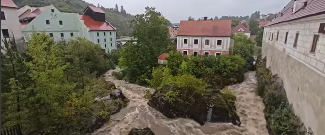 Na jihu Čech dvě řeky překonaly třetí povodňový stupeň