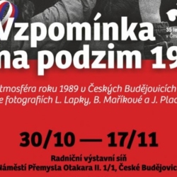 Na radnici v Budějovicích se bude vzpomínat na podzim 1989