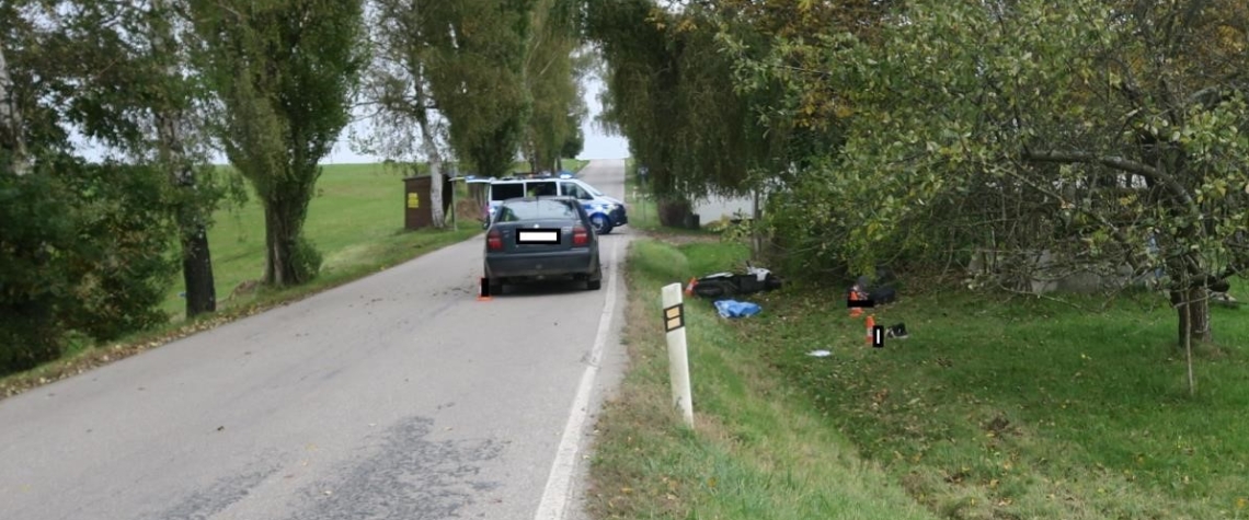 Police hledá svědky nehody u Doudleb na Českobudějovicku