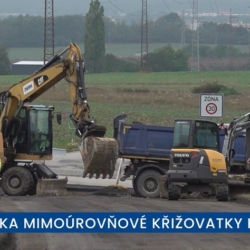 Uzavírka mimoúrovňové křižovatky Hůry u Českých Budějovic