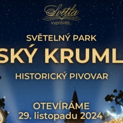 Světelný park Český Krumlov.