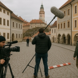Natáčení v centru Českého Krumlova přinese dočasné uzavírky