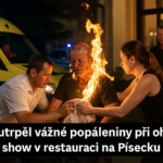 Muž utrpěl vážné popáleniny při ohňové show na Písecku